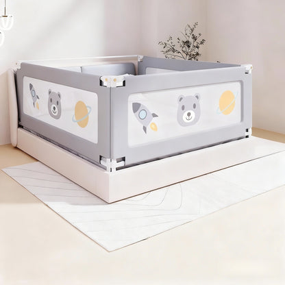 Universal Baby Bed Rail Guard - Reinforced Anti-Fall Barrier with Easy Installation