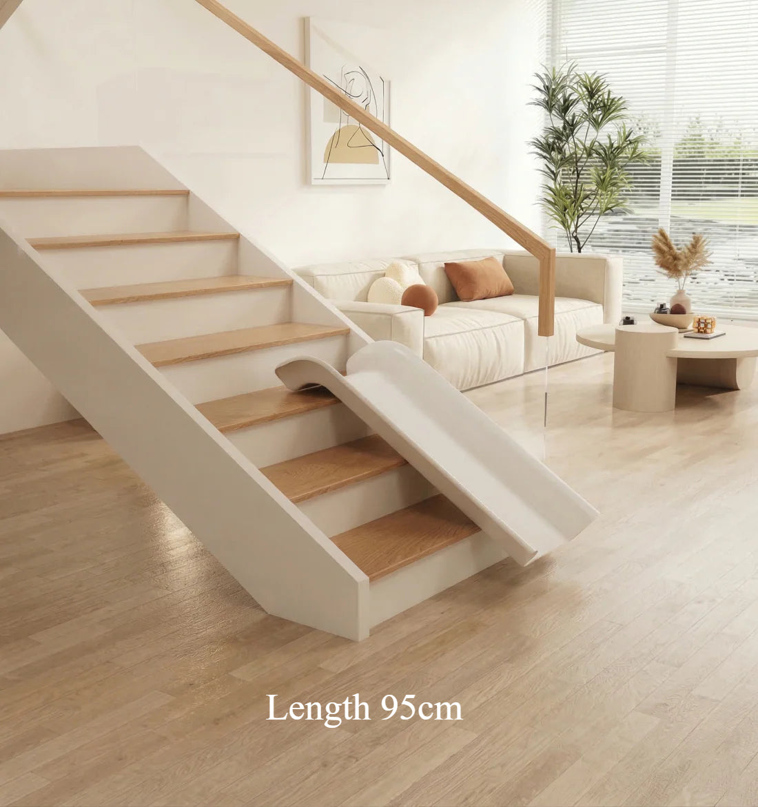 Indoor Transformable Stair Slide – No Assembly Required Safe Play Slide for Bedroom & Home Use
