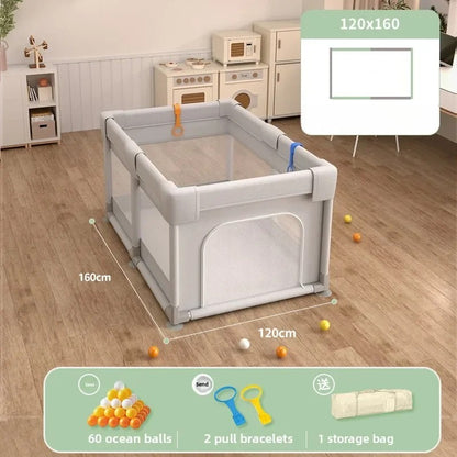 Foldable Baby Playpen - Non-Toxic Indoor Safety Fence & Toddler Activity Area