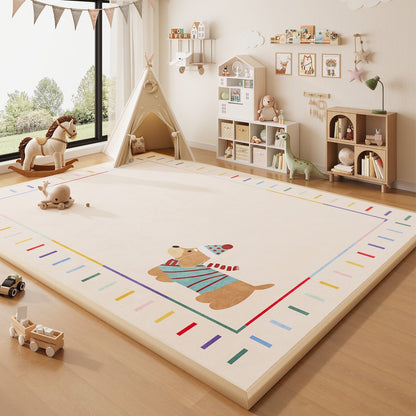 Wipeable Cartoon Play Mat - Waterproof Easy-Clean Play Mat for Baby Crawling